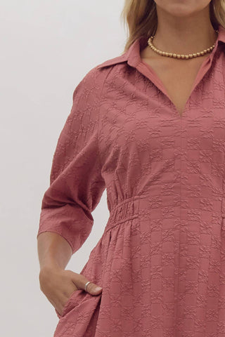 Entro - Collared Midi Dress