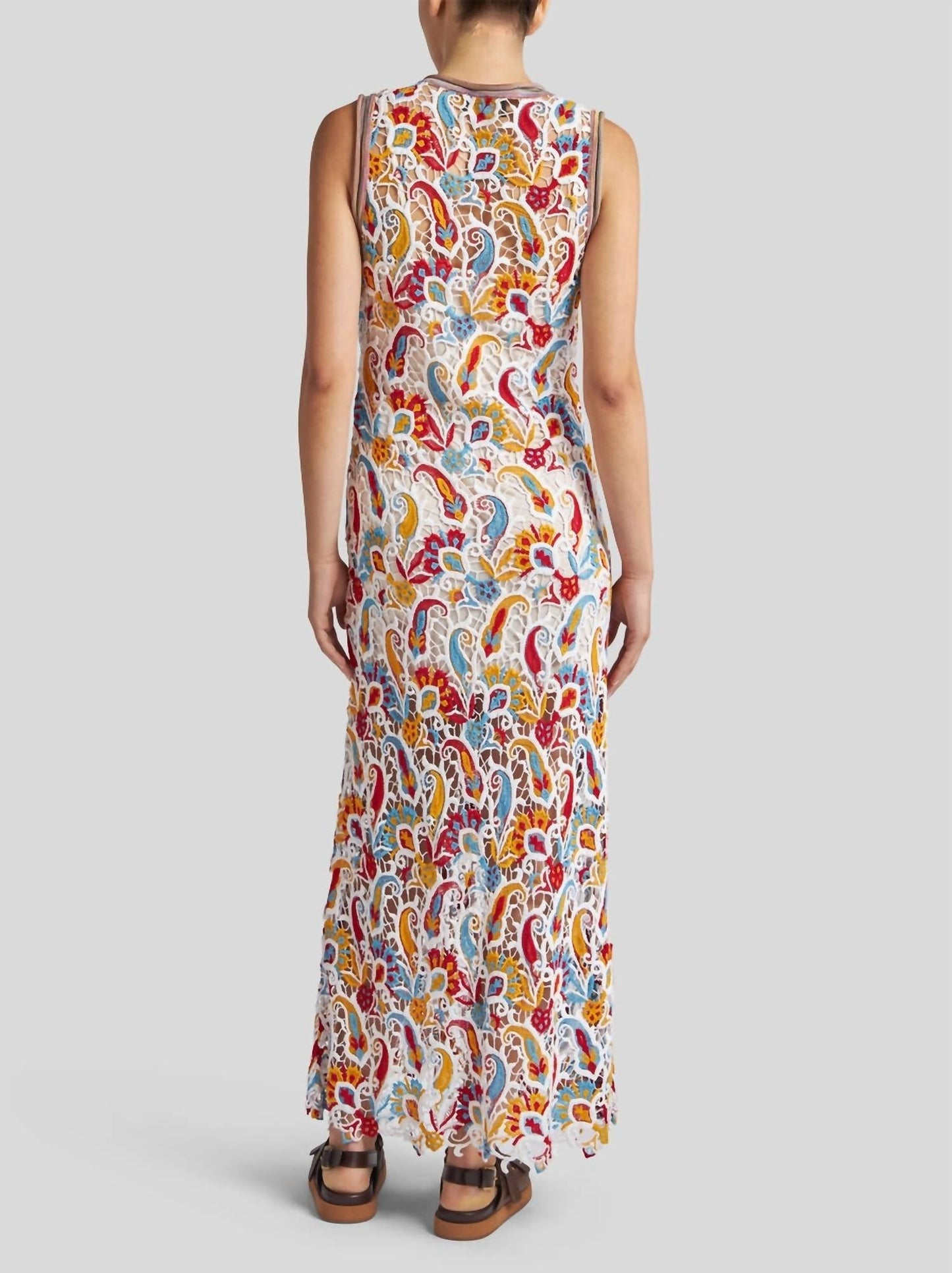 Etro - Paisley Macramé Long Dress