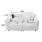 Modern Comfy Upholstered 4 Seat Sofa Cloud Couch, Deep Seat With Soft Pillows