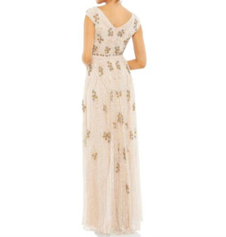 Mac Duggal - Cap Sleeve Embellished Dress