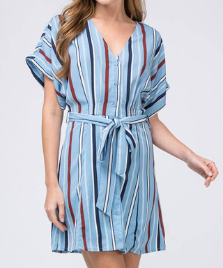 Entro - Striped Shirtdress