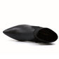 All Black - WOMEN ANKLE SOCK KITTEN HEEL