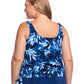 Maxine Of Hollywood - Plus Size Banded Scoop Blouson Tankini Top