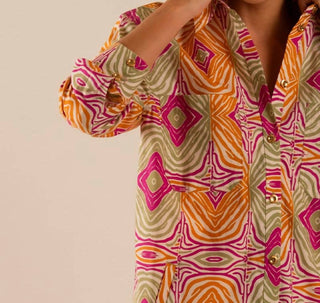 Care Tucker - Preslie Poplin Shirt Dress - Mesmerized