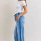 Judy Blue - High Waist Wilhelmina Elastic Waistband Drawstring & Side Panel Denim Jeans