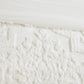 Full/Queen Tufted Cotton Chenille Damask Duvet Cover Set