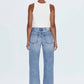 Pistola - Lexi Mid Rise Bowed Straight Jeans