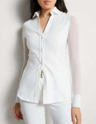 Anatomie - BETH MESH-SLEEVE SHIRT