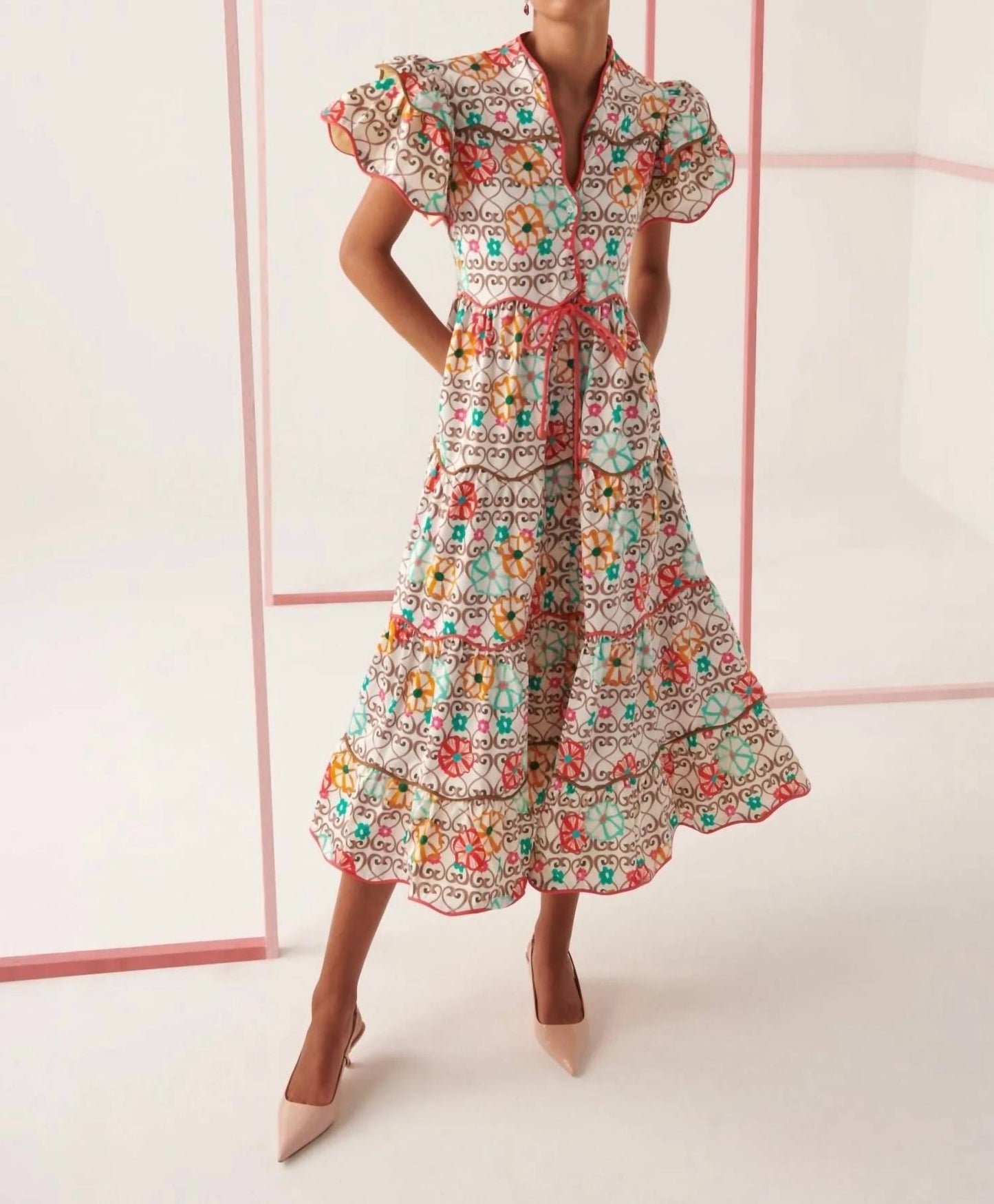 Celia B - Baba Island Print Dress