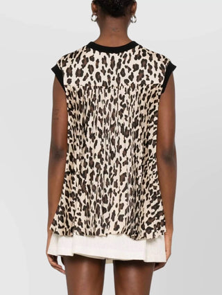 Sacai - Leopard Print Cotton Jersey T-shirt