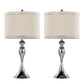 Ashland 27" Contemporary Metal Table Lamp - Set of 2