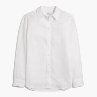 J.Crew - Women's Linen-blend Button-up Shirt