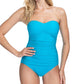 Profile By Gottex - Textured Bandeau Strapless One Piece Swimsuit