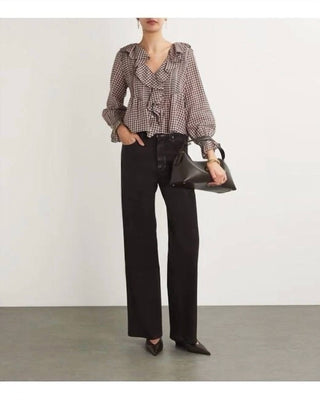 Dôen - Hardy Delphine Printed Ruffled Blouse