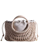 Dolce Vita - Azure bone shopper woven satchel
