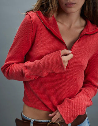 Free People - We The Free Midnight Half Zip Top