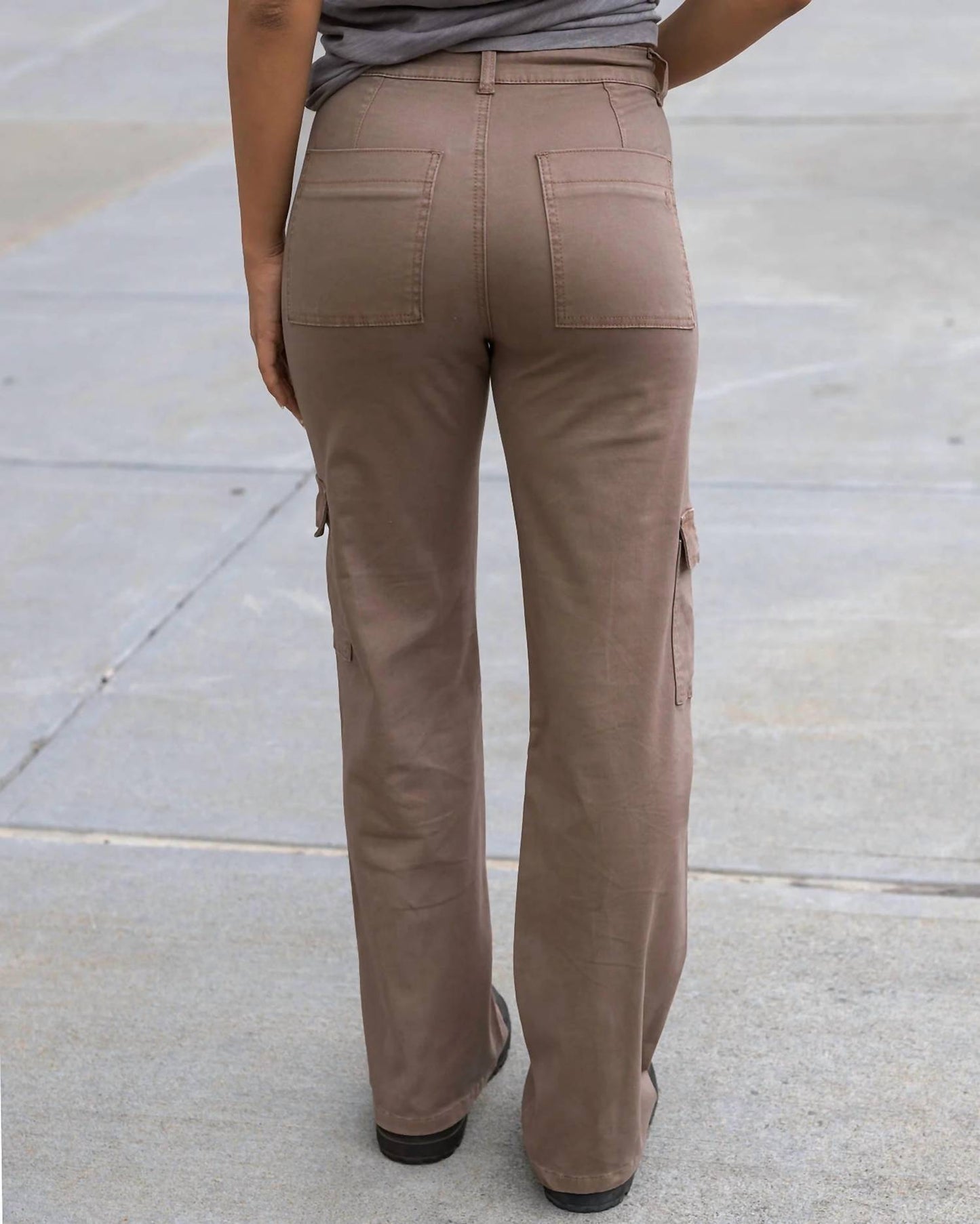 Grace & Lace - Sueded Twill Cargo Pant
