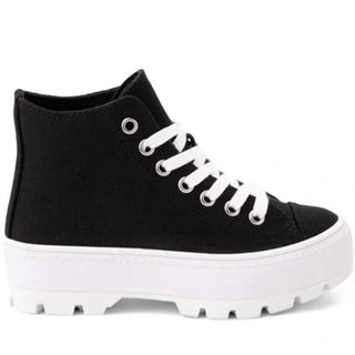 Steve Madden - Girl's Platform Canvas High Top Sneaker
