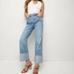 Veronica Beard - DYLAN HIGH RISE STRAIGHT LEG JEANS