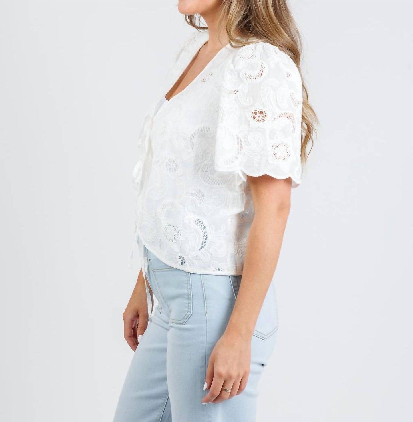 Nation Ltd - Women's Rosalyn Tie Front Top