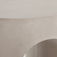 Outdoor MGO Round U-Shape Side Table Light Grey