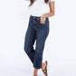 Judy Blue - Center Stage High-rise Straight Leg Cropped Jeans