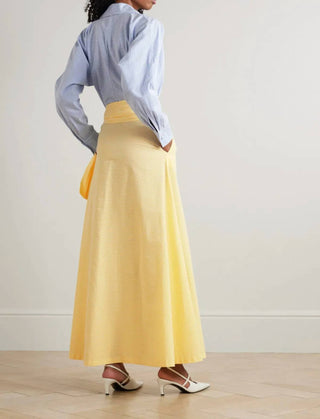 Bernadette - Striped Seersucker Maxi Dress