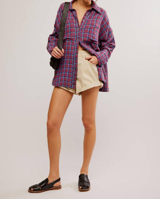 Free People - Cardiff Plaid Button Down Shirt