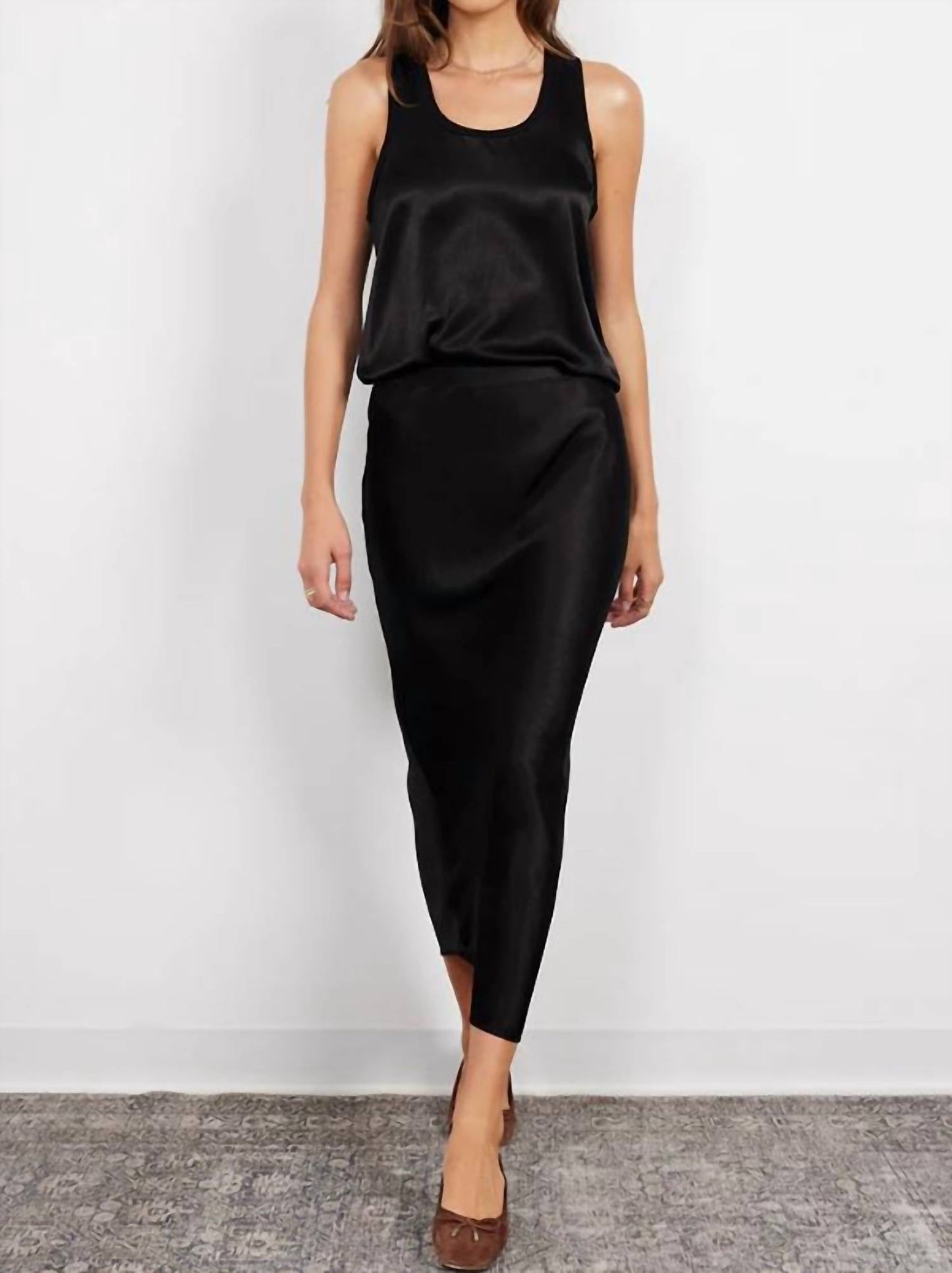 Bobi - Bree Midi Bias Cut Skirt