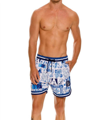 Agua Bendita - Men's Dan Azure Swim Trunks