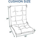 2-Piece High Back Patio Chair Cushion Set