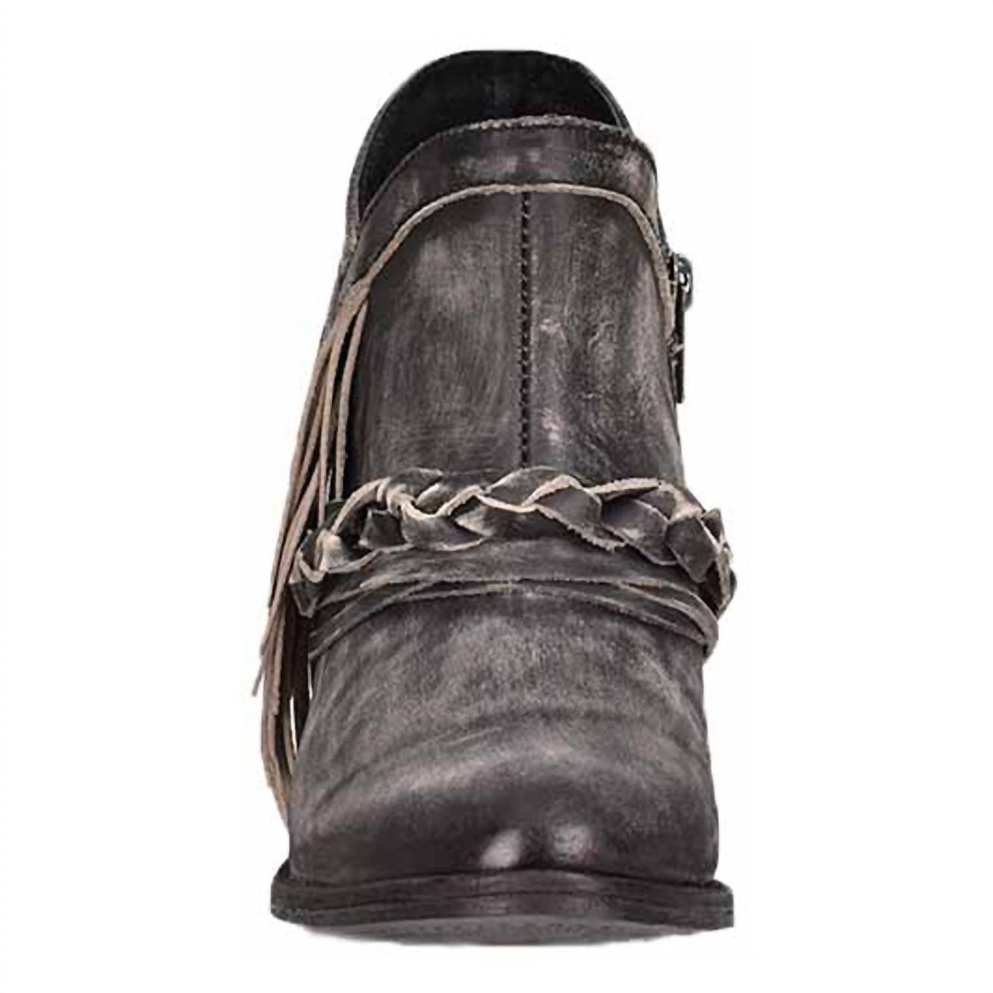 Corral - Women's Zipper & Woven Round Toe Bootie