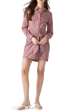 Steve Madden - COLLARED STRIPE MINI DRESS