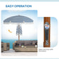 Outsunny 7 x 7 ft Outdoor Patio Umbrella with Tilt and Vent