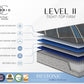 Restonic comfort care 14' hybrid mattress, individual pocketed coil mattress , firm comfort