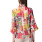 Joseph Ribkoff - Geo Print Ruffled Jacket