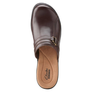Clarks - Women Hayla Marina Leather Mules Slip On Shoes