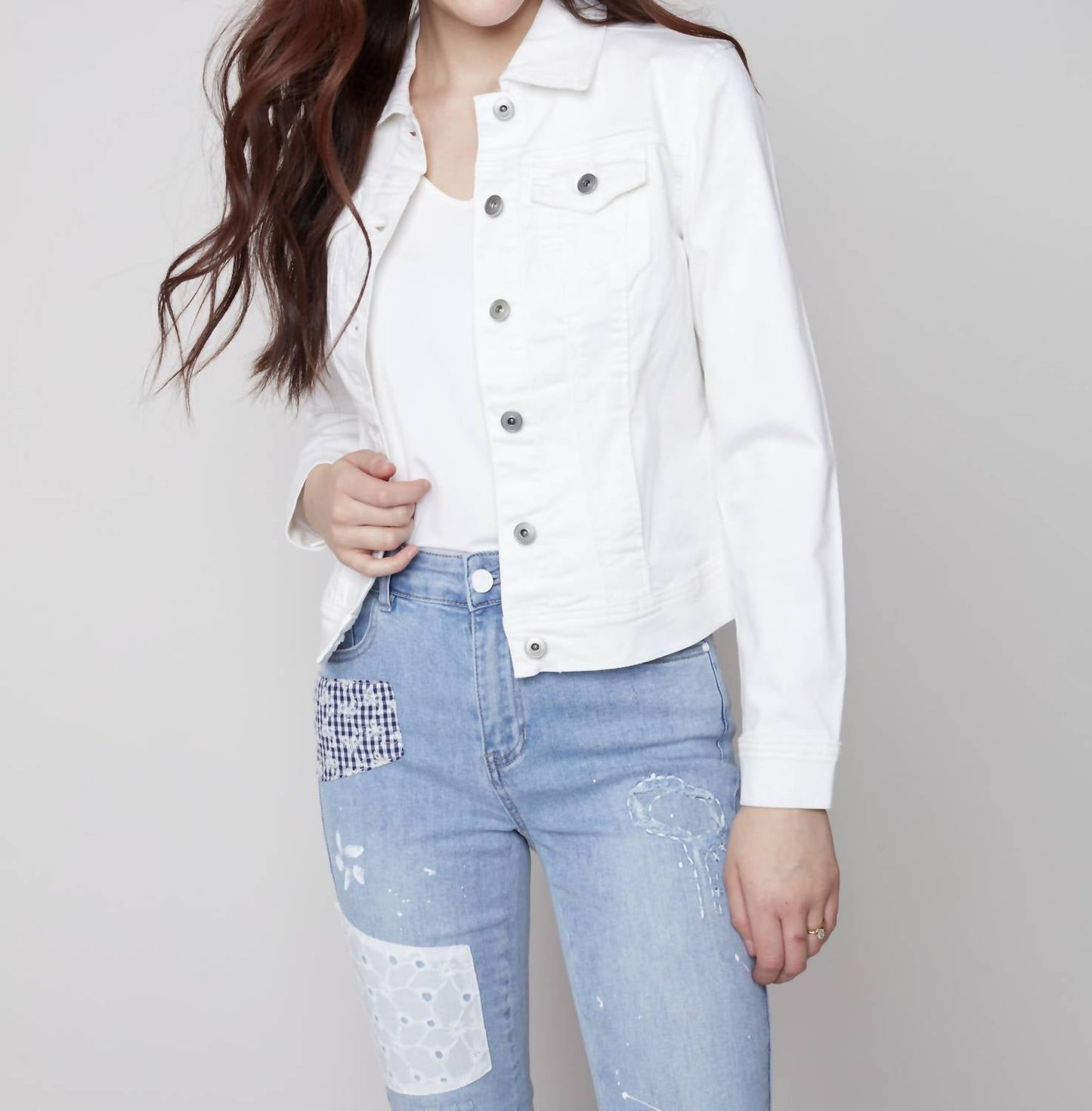 Charlie B - Stretch Basic Denim Jacket