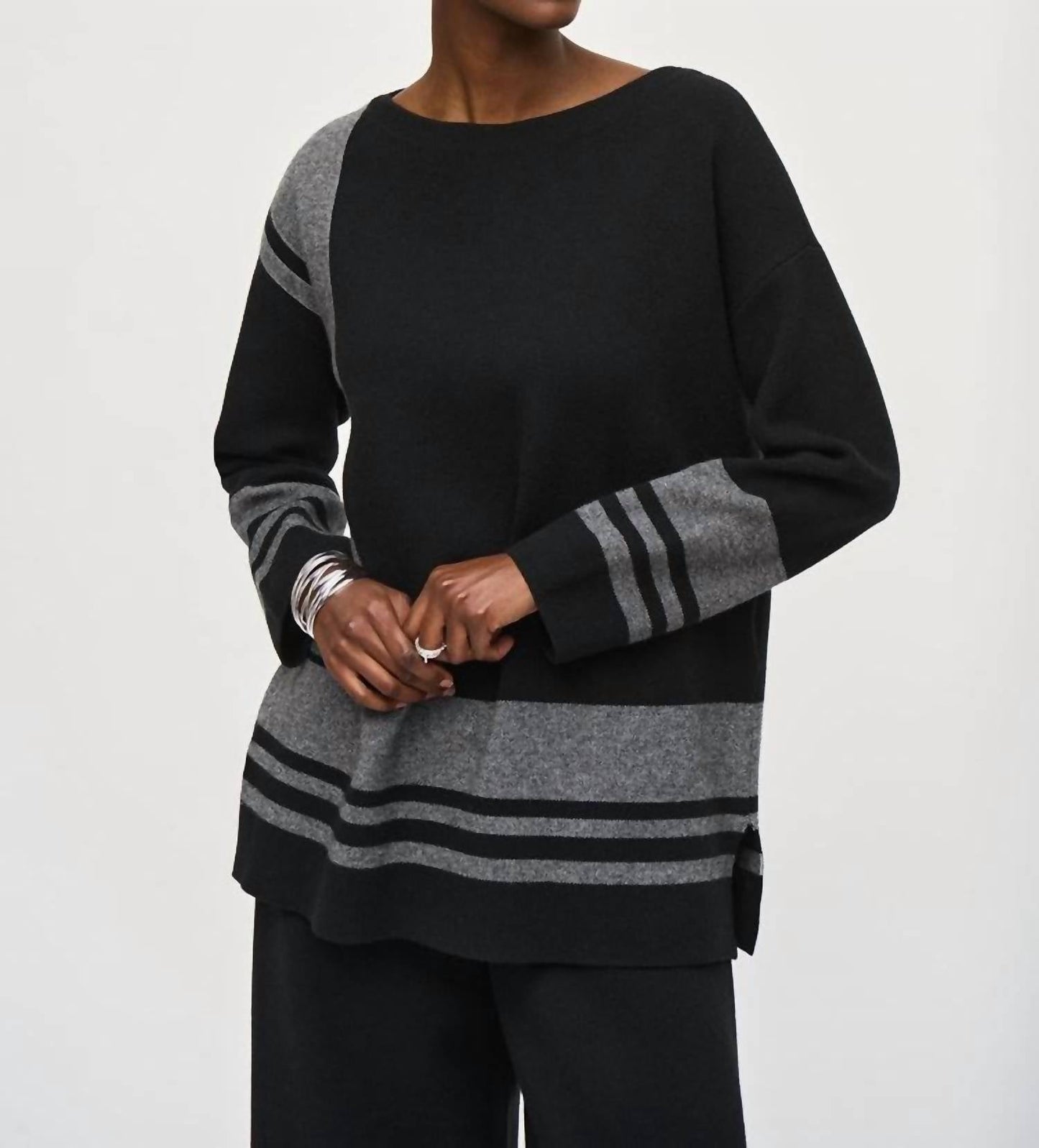 Joseph Ribkoff - Jacquard Sweater Knit Boxy Top