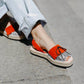 Numa By Spanians - Women's Fringes Wedge Sandal Narrow