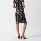 Joseph Ribkoff - Tropical Print Silky Knit Shift Dress