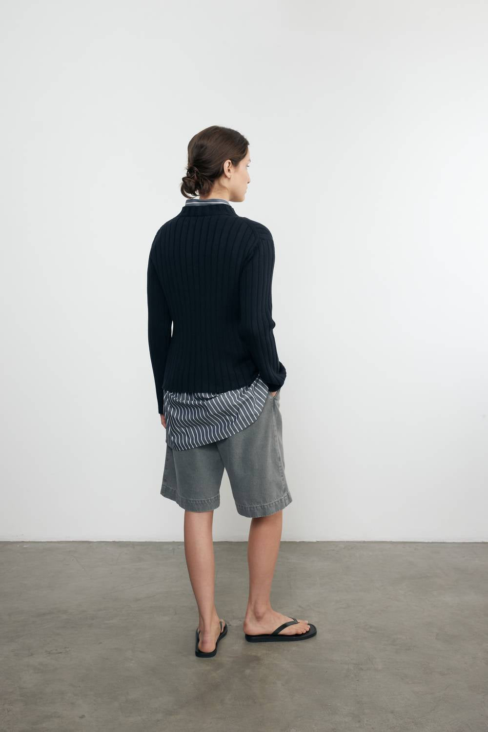 Enza Costa - CHUNKY COTTON FISHERMAN SWEATER