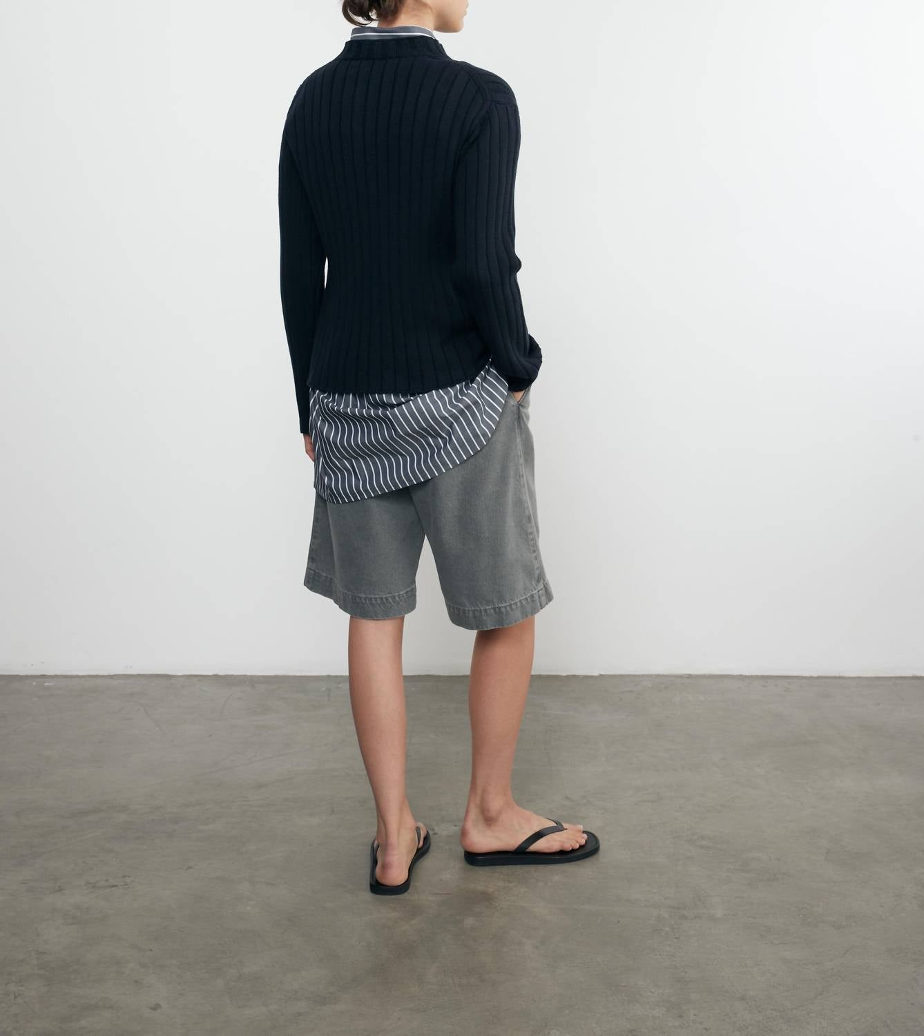 Enza Costa - CHUNKY COTTON FISHERMAN SWEATER