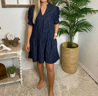 Entro - Diamond Stitch Pattern Dress