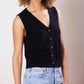 Not Monday - Cate Cashmere Button Down Vest