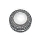 Creative Gifts International - Round Antique-Style Box with Beaded Detail - 4.5"