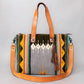 American Darling - Women's Saddle Blanket Genuine Leather Western Tote Bag