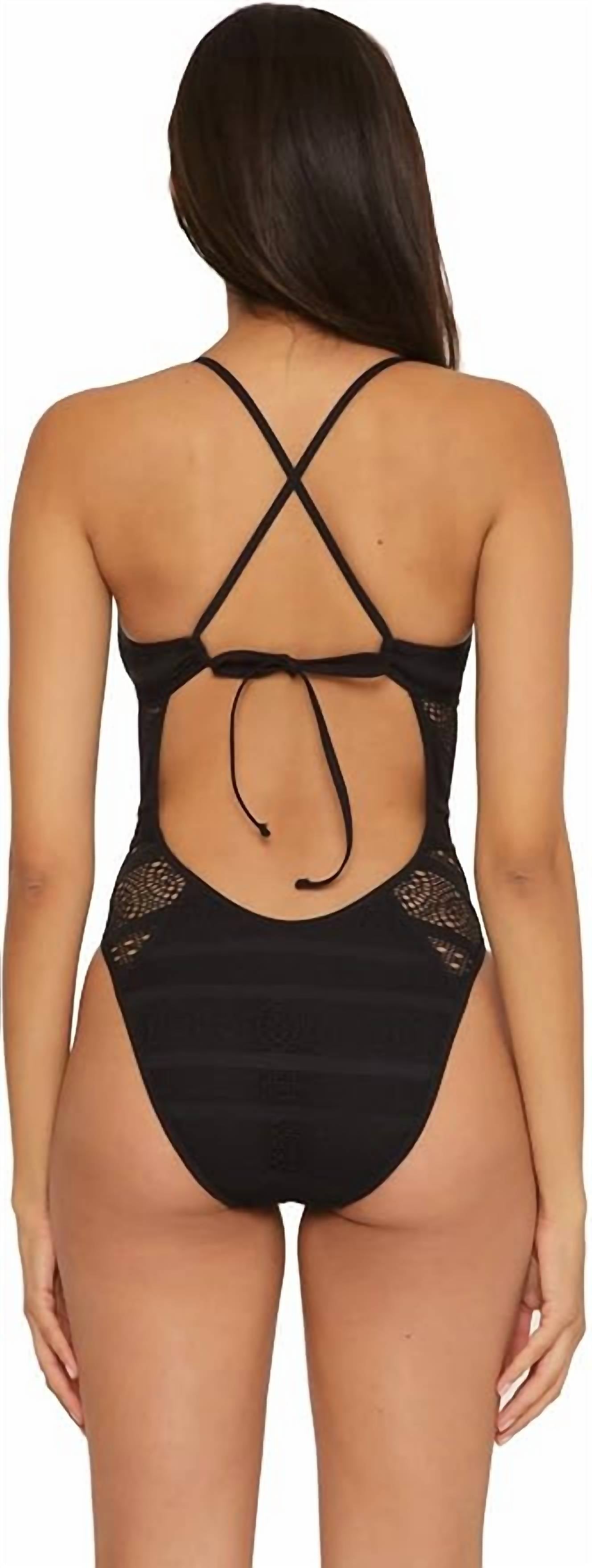 Becca By Rebecca Virtue - Color Play Cochet Paislee High Leg One-piece Swimsuit
