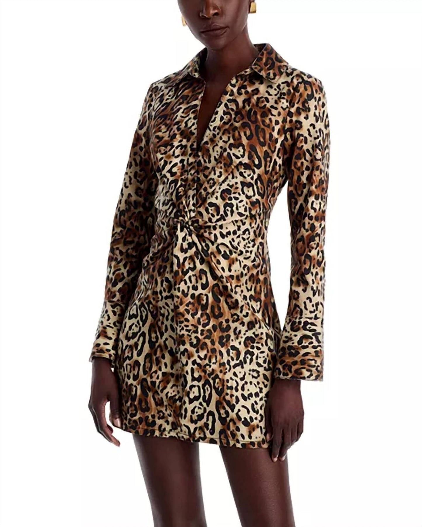 Cinq A Sept - Leopard Denim McKenna Dress