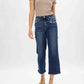 Judy Blue - High Waist Ripped Pocket Wide Leg Jeans